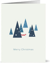 Set van 24 Gerecyclede Kerstkaarten met Vos – 2 Ontwerpen | Duurzame Kerst Wenskaarten met Enveloppen